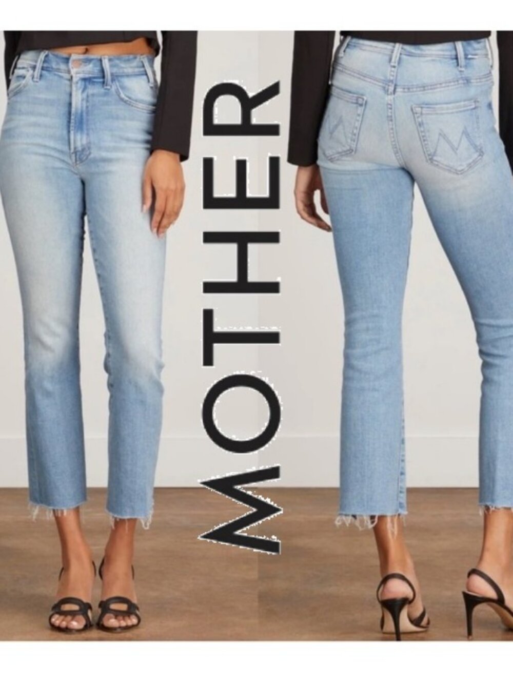 MOTHER DENIM THE HUSTLER ANKLE FRAY AU REVOIR sz 26